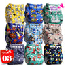 Load image into Gallery viewer, 9 Pack One Size Pocket Cloth Diaper With 10 Inserts