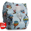 hook and loop cloth diaper with microfibre inserts